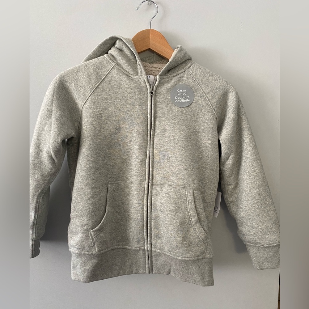 Gap Kids Cozy Lined Sherpa Hooded Jacket